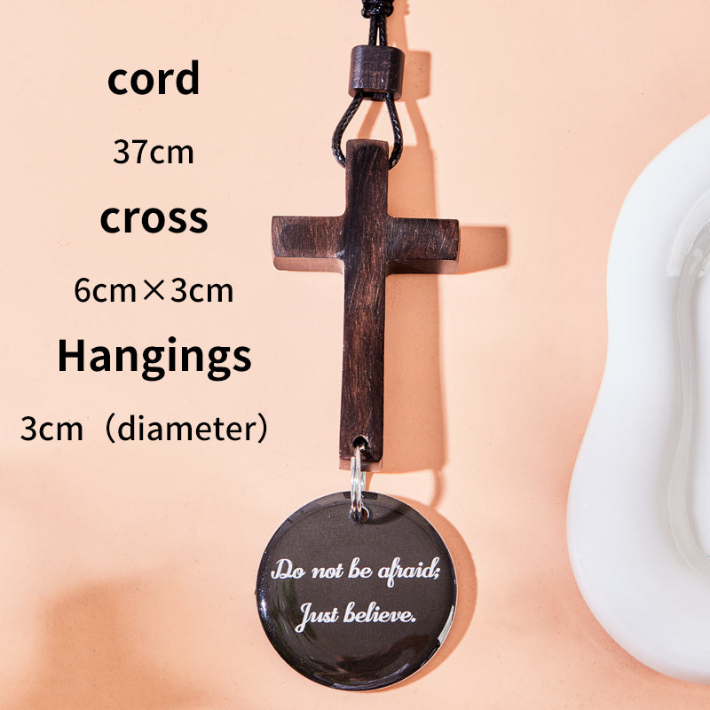 Faithoo Daily Bible Car Mirror Pendant (Black Style)